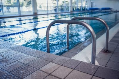 Swimming,Pool,With,Hand,Rails,At,The,Leisure,Center