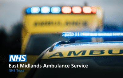 Ambulance service, blurred background
