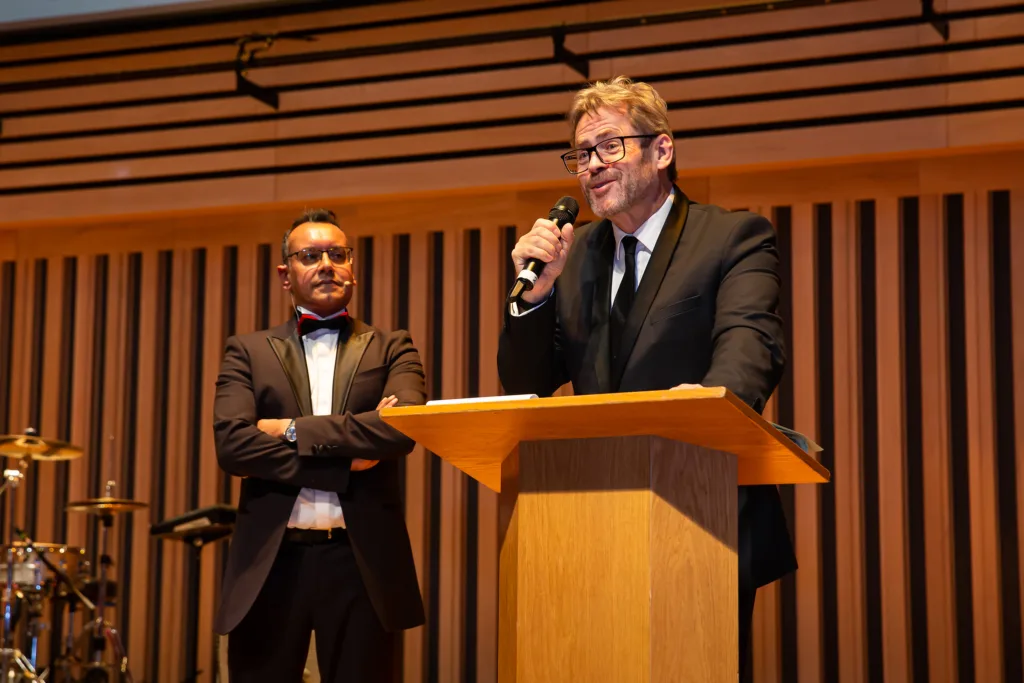Chris Lane speaking at event