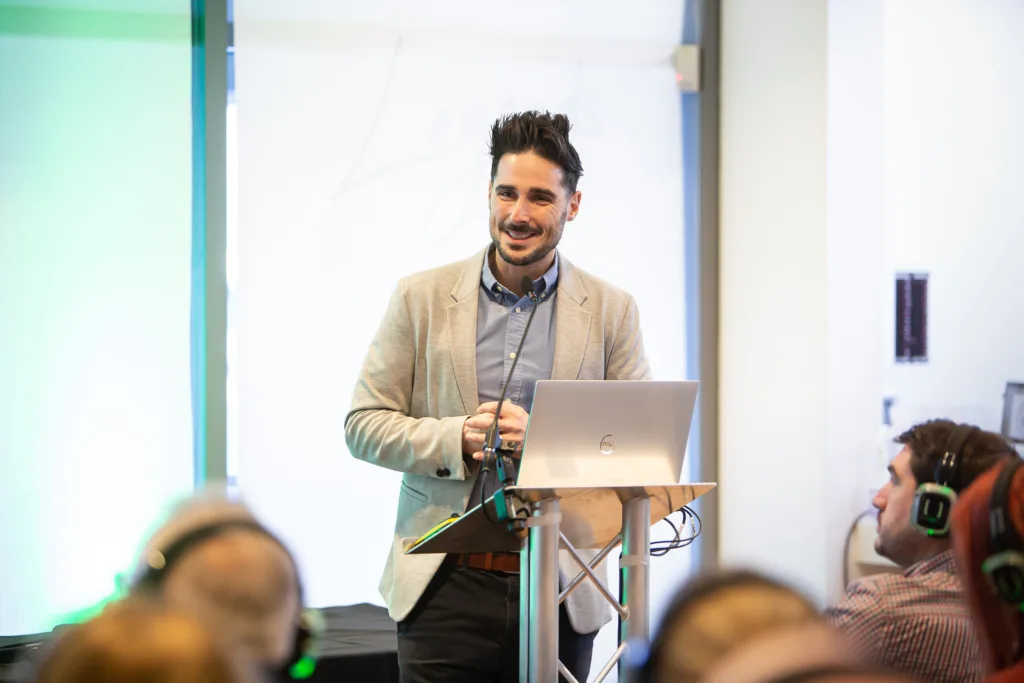 Adam at ELCC event