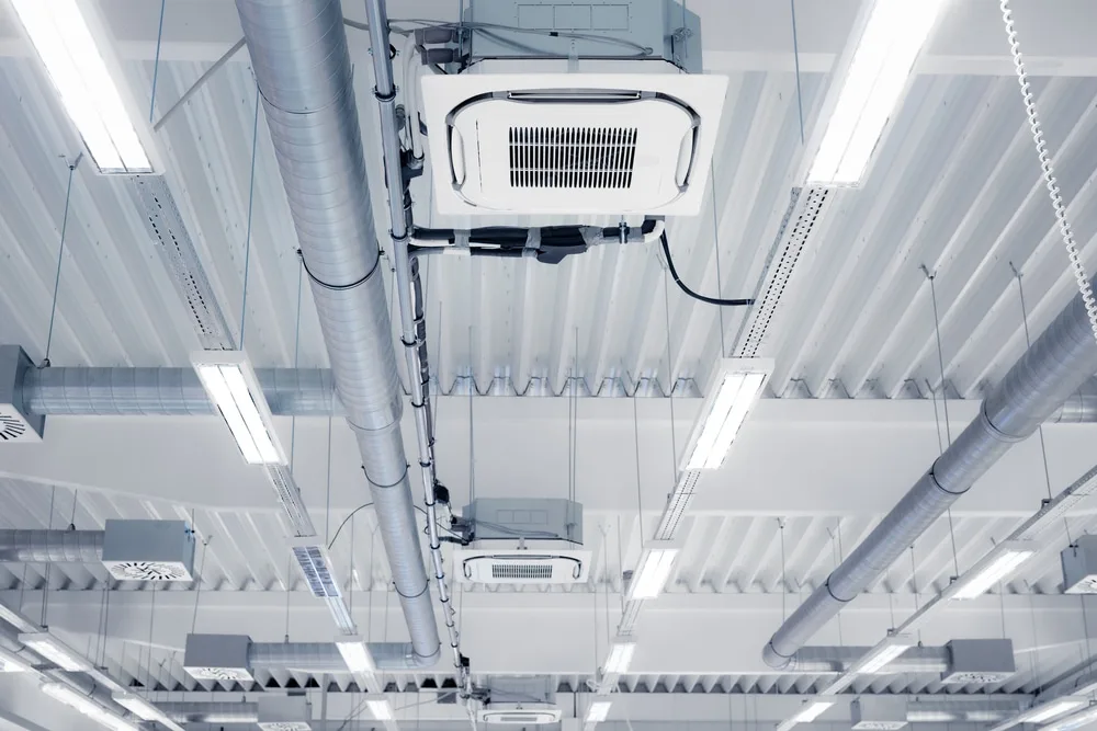 Ceiling,Mounted,Cassette,Type,Air,Condition,Units,With,Other,Parts