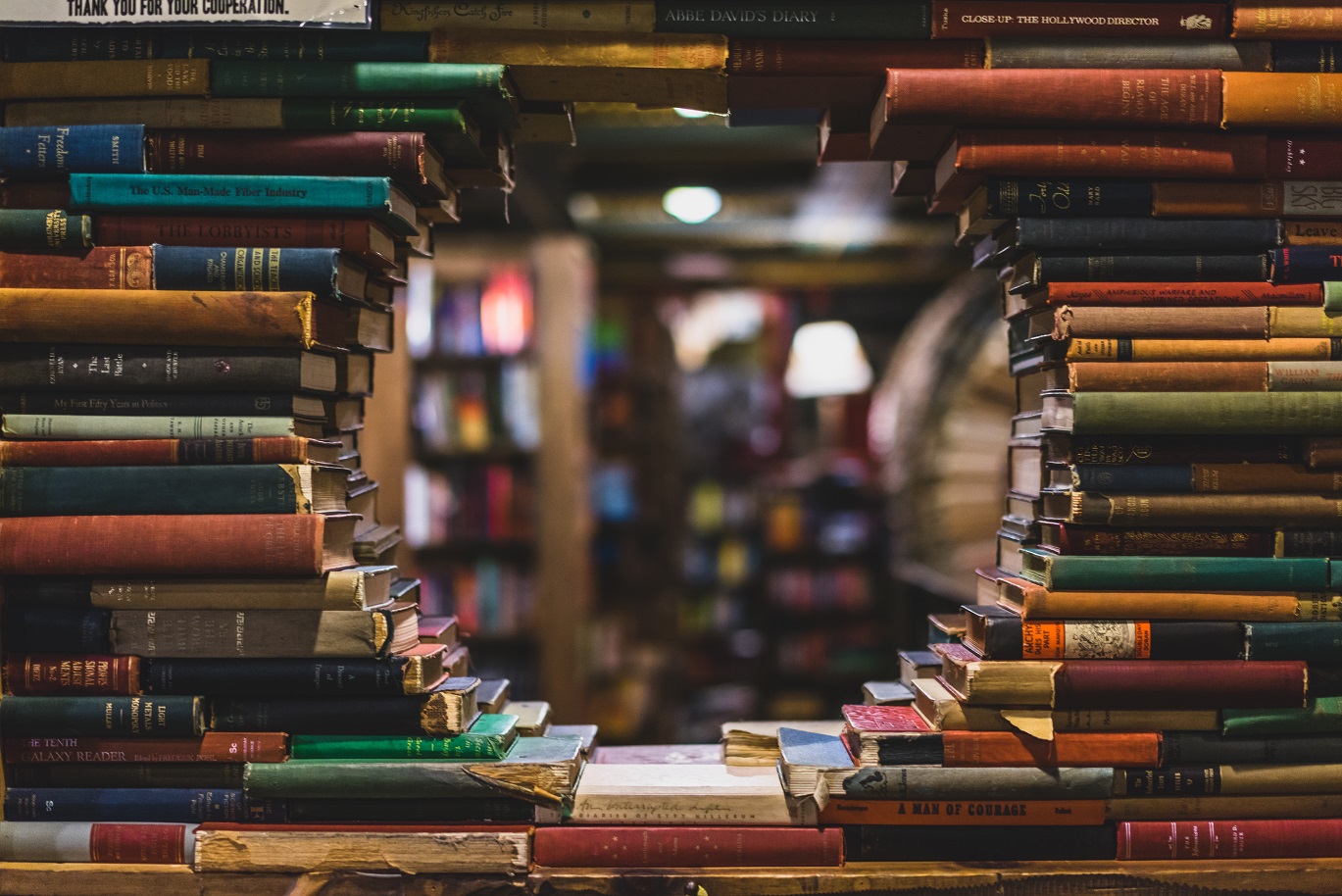 Book display in library