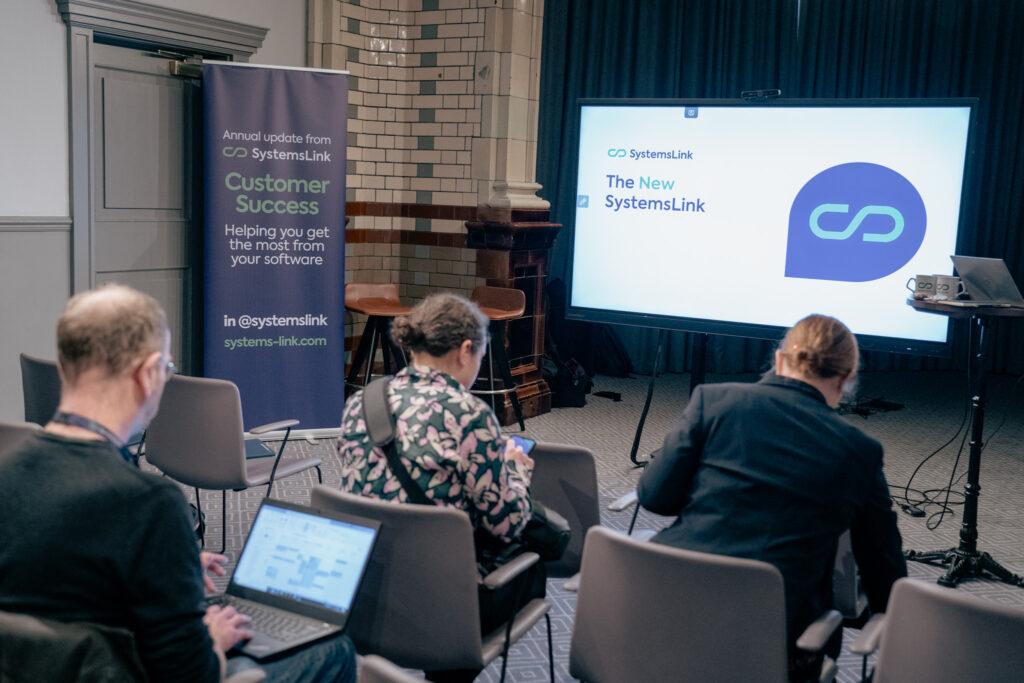 SystemsLink Roadshow presentation set up