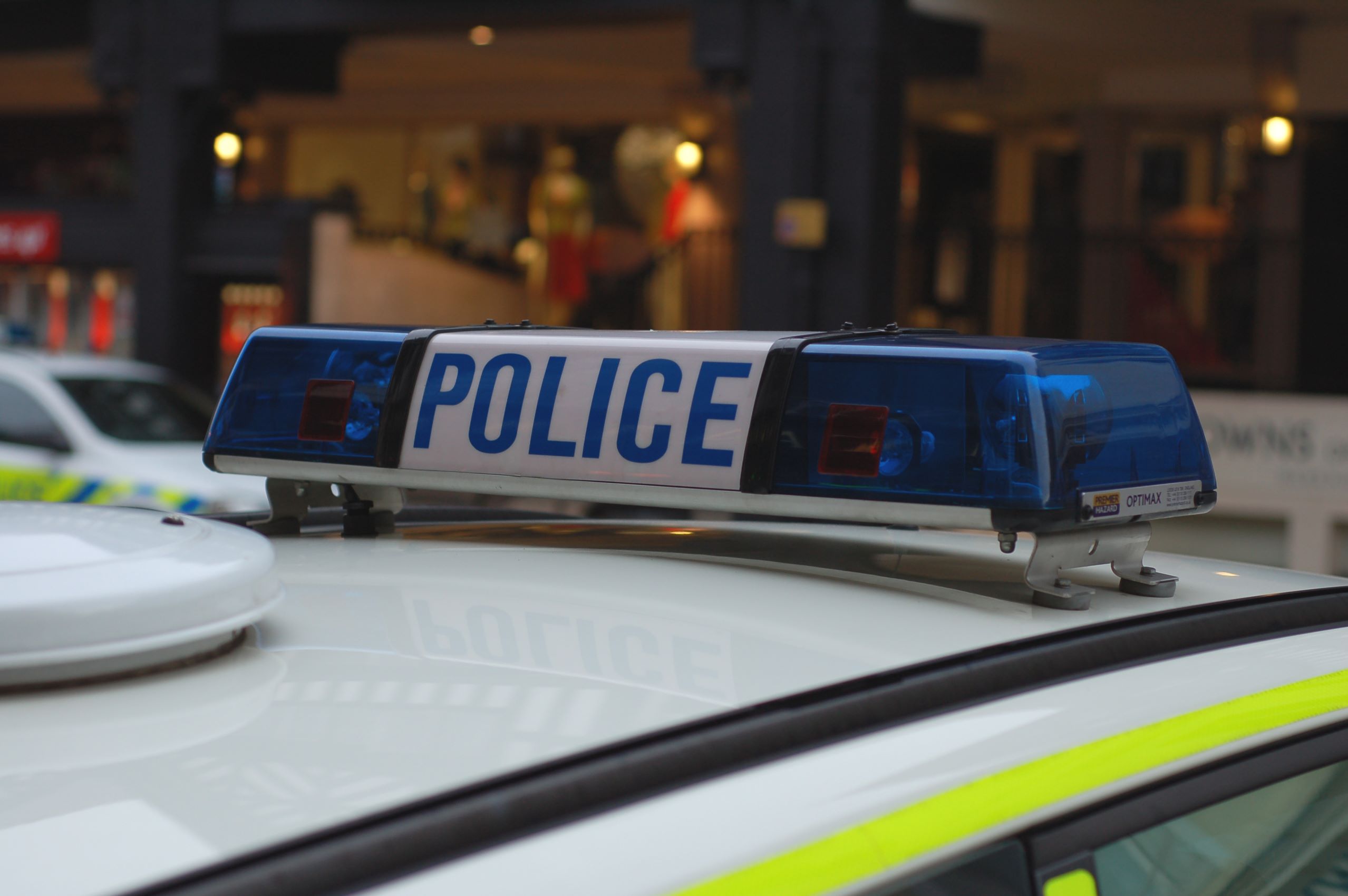 police car closeup