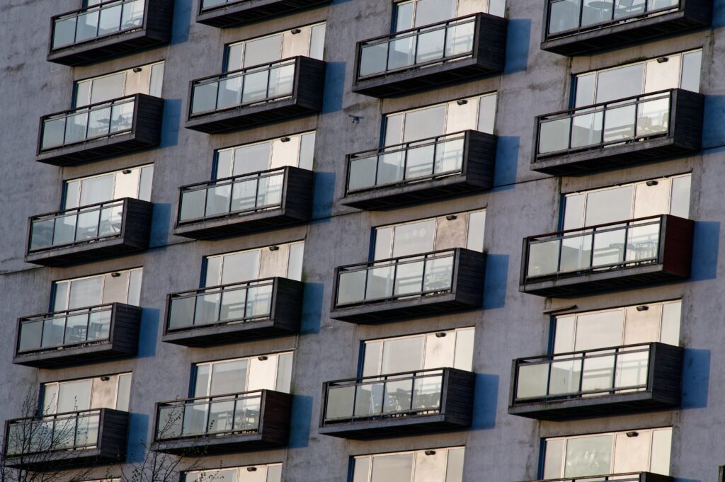 Council flats in housing estate