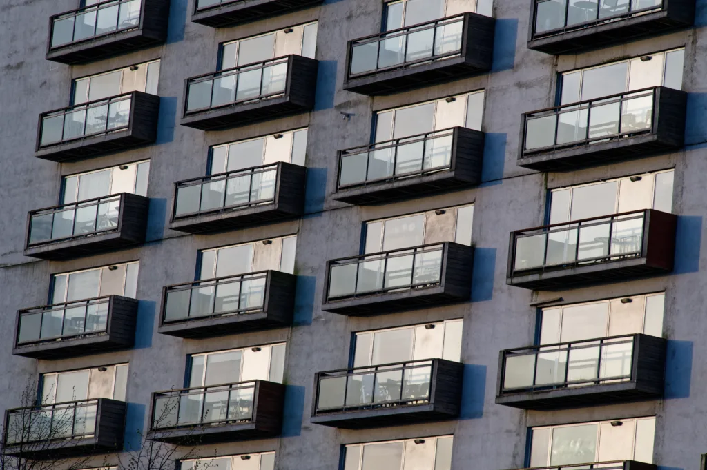 Council flats in housing estate