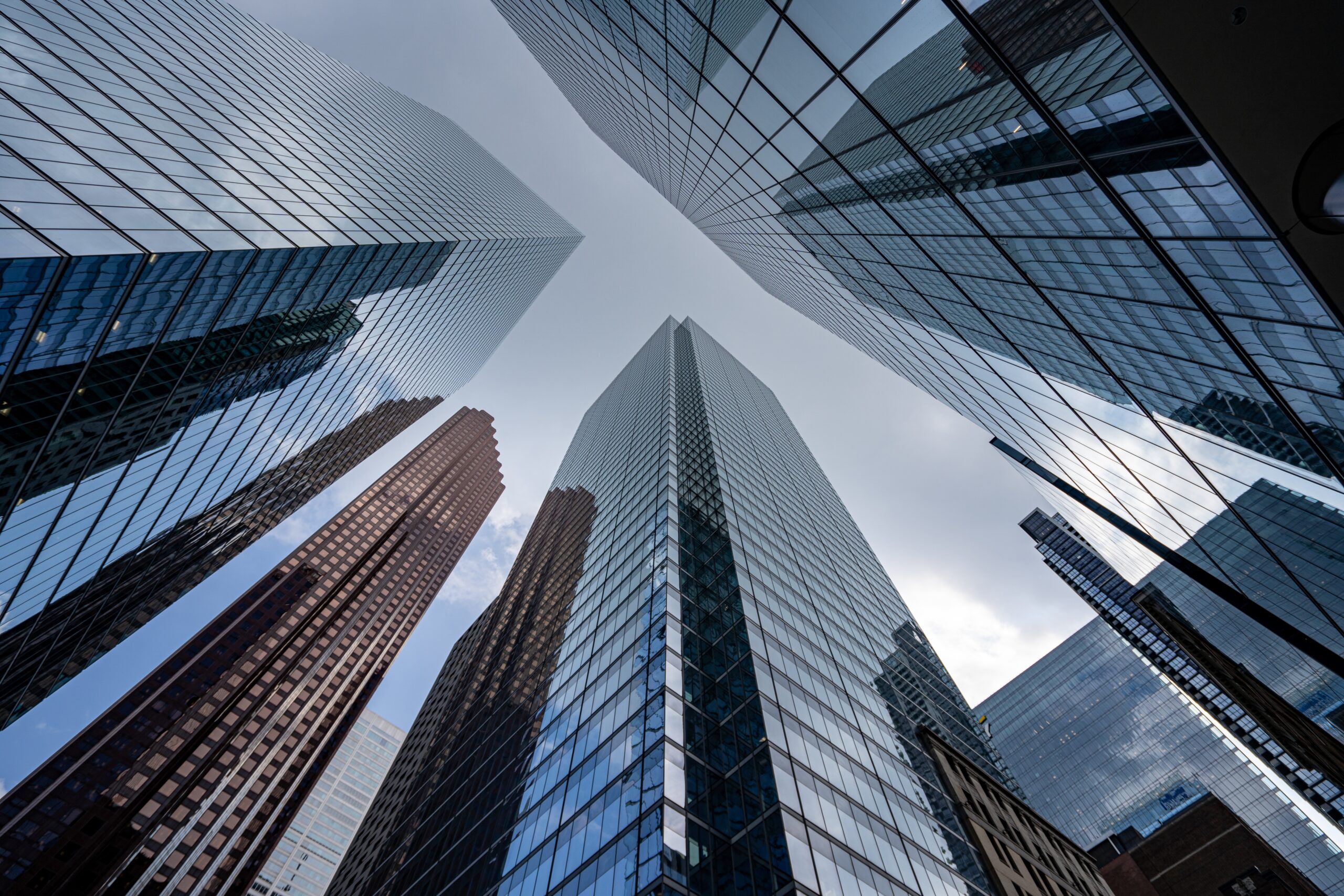 Low angle shot of skyscrapers