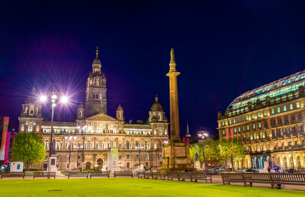 View of George Square in Glasgow