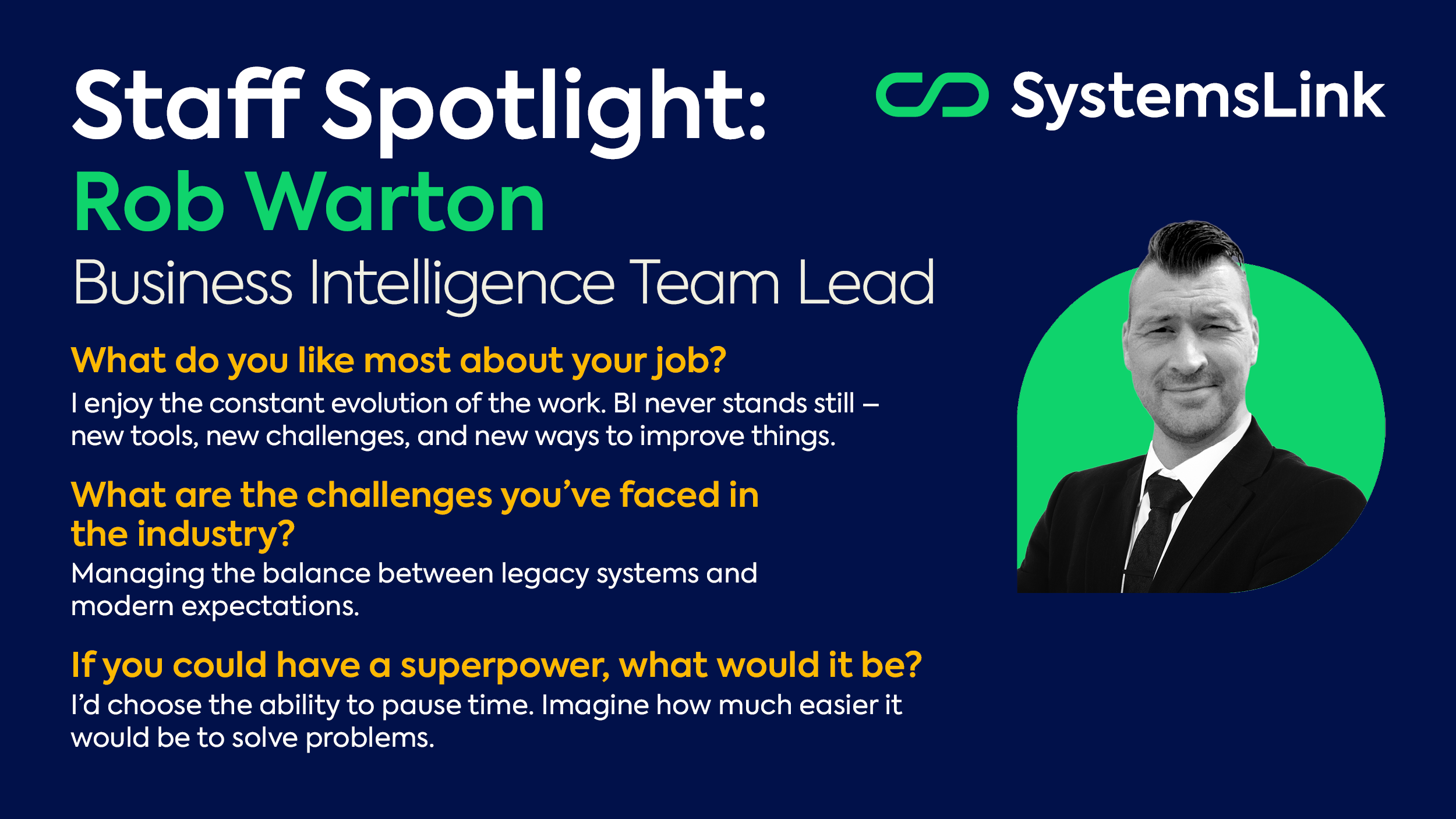 Rob Warton, Staff Spotlight